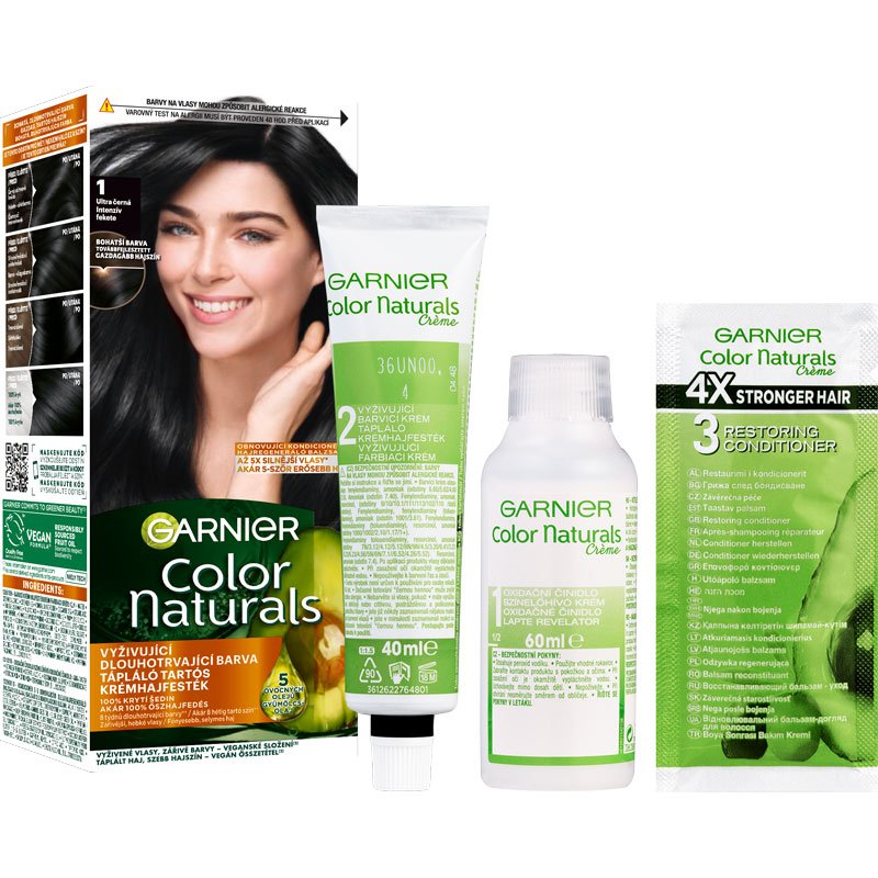 Color Naturals permanentní barva na vlasy 1 Ultra černá - 2